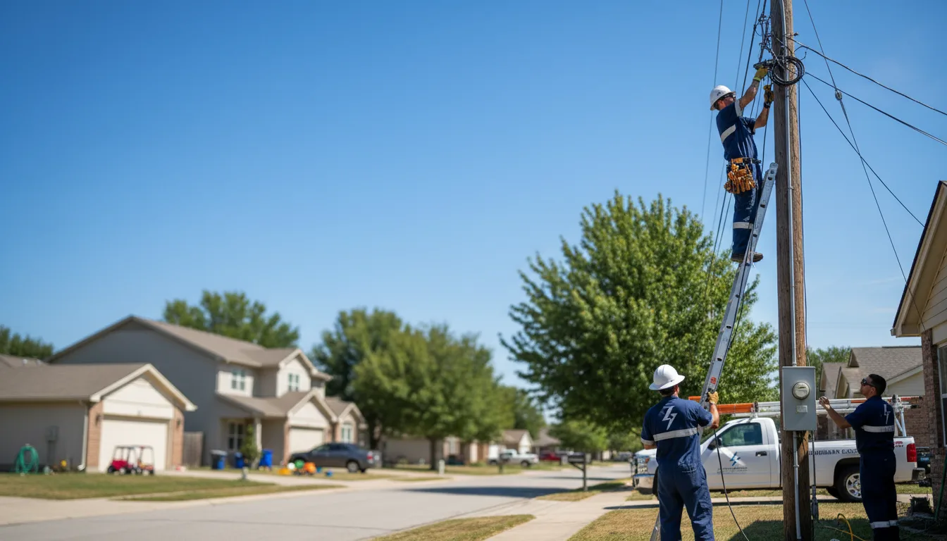 Residential electrician providing installation services in Kalida, OH